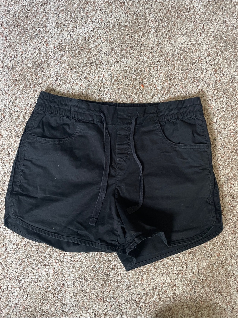Eddie Bauer Black Drawstring Casual Shorts